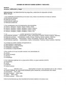 EXAMEN DE REPASO SOBRE QUÍMICA Y BIOLOGÍA
