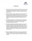 Vocabulario Induccion Gerencial