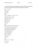 Ejercicios de notación algorítmica de expresiones