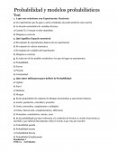 Probabilidad y modelos probabilísticos