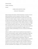 CORRELACION EXISTENTE ENTRE LENGUAJE Y PENSAMIENTO
