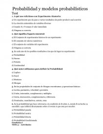 Probabilidad y modelos probabilísticos. Página 1