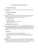 PLANTEAMIENTO DE LA PROPUESTA DE INVESTIGACION