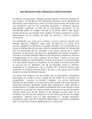 UNA PEDAGOGIA PARA FORTALECER LA EDUCACION RURAL