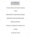 Ensayo:La competencia no siempre es el enemigo