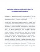 Elementos fundamentales en la formación de sociedades de la información