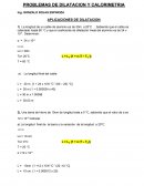 PROBLEMAS DE DILATACION Y CALORIMETRIA