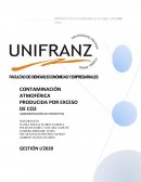 CONTAMINACIÓN ATMOFÉRICA PRODUCIDA POR EXCESO DE CO2