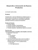 Desarrollo e Innovación de Nuevos Productos