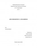 Lirica Renacentista y lirica Barroca