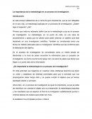 La importancia de la metodología en un proceso de investigación