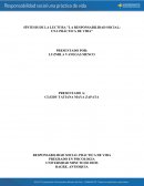 SÍNTESIS DE LA LECTURA "LA RESPONSABILIDAD SOCIAL: UNA PRÁCTICA DE VIDA"