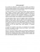 Como aprenden