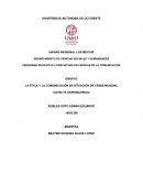 LA ÉTICA Y LA COMUNICACIÓN EN SITUACIÓN DE CRISIS MUNDIAL COVID-19 (CORONAVIRUS)