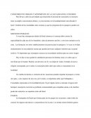 CONOCIMIENTO URBANO Y MOVIMIENTO EN LA LOCALIDAD DEL CONSERJE