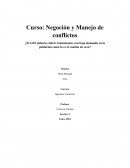 Negoción y Manejo de conflictos