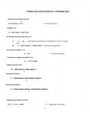 FORMULARIO DE ESTADÍSTICA Y PROBABILIDAD