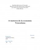 14 motores de la economía Venezolana