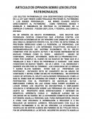 ENSAYO DELITOS PATRIMONIALES YHR