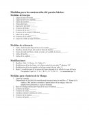 Medidas para la construcción del patrón básico