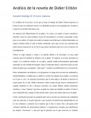 Análisis de la novela de Didier Eribòn
