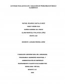 Actividad evaluativa eje 2: Solución de problemas de índole algebraica