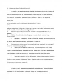 Pregunta para desarrollo de análisis grupal. Página 1