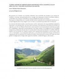 VIVIENDA UNIFAMILIAR AMBIENTALMENTE RESPONSABLE PARA EL DESARROLLO DE UN NIÑO CON TDHI Y UNA NIÑA CON RETRASO PSICOMOTOR. Página 1