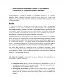 Describir cómo evoluciona la acción, la tipicidad y la culpabilidad en el esquema finalista del delito