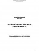 INTRODUCCIÒN A LA VIDA UNIVERSITARIA