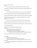 Misión y Visión de la empresa. Matriz FODA