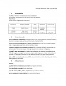 Anamnesis. ENTREVISTA