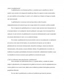 ¿Qué es la globalización?