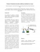 Práctica 6: Aislamiento de aceites volátiles por destilación con vapor
