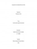 Cuento sobre experiencia personal. Mi mayor temor