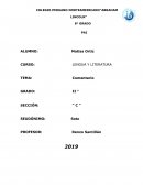 Comentario de texto narrativo Rebelde