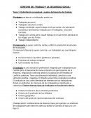 Apuntes derecho del trabajo y de la seguridad social