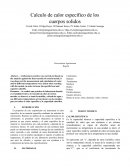 Calculo de calor específico de los cuerpos solidos