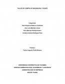 TALLER DE COMPRA DE MAQUINARIA Y EQUIPO