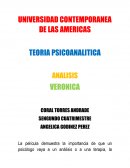 TEORIA PSICOANALITICA ANALISIS VERONICA