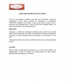 Agua como sistema apoyo critico