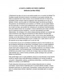 Lo que el dinero no puede comprar