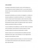 Concluision de un estudio de mercado