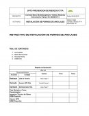INSTRUCTIVO DE INSTALACION DE PERNOS DE ANCLAJES