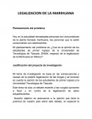 Legalización de la Marihuana