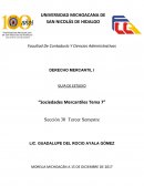 DERECHO MERCANTIL I GUIA DE ESTUDIO “Sociedades Mercantiles Tema 7”