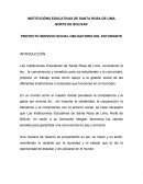 PROYECTO SERVICIO SOCIAL OBLIGATORIO DEL ESTUDIANTE