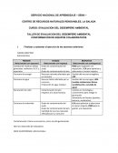 TALLER DE EVALUACION DEL DESEMPEÑO AMBIENTAL