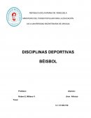 DISCIPLINAS DEPORTIVAS BÈISBOL