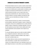 NATURALEZA DE LOS COSTOS DE PRODUCCIÓN Y SU REPORTE